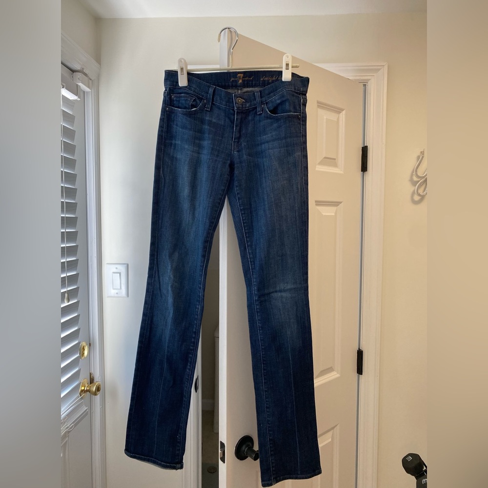 7 for All Mankind Straight Leg Jean. Size 26